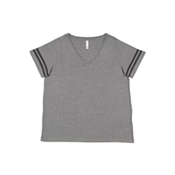Ladies' Curvy Football Premium Jersey T-Shirt Thumbnail