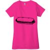 Ladies' Jersey Short-Sleeve Deep V-Neck T-Shirt Thumbnail