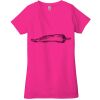 Ladies' Jersey Short-Sleeve Deep V-Neck T-Shirt Thumbnail