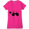 Ladies' Jersey Short-Sleeve Deep V-Neck T-Shirt Thumbnail